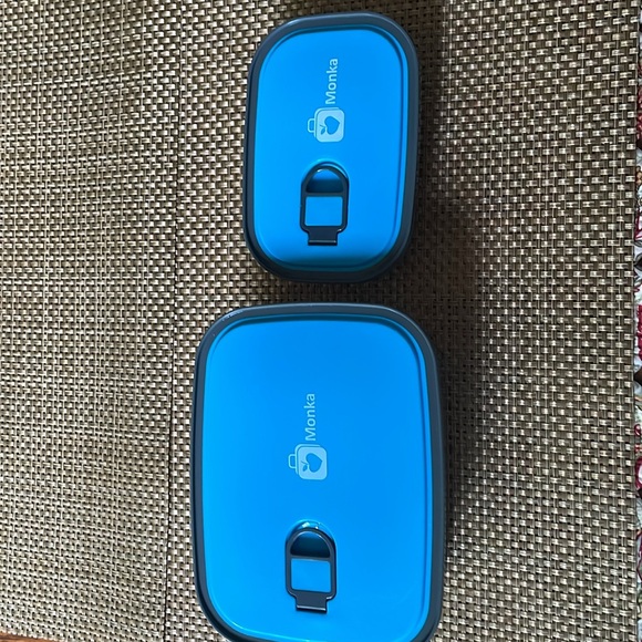 MONKA BENTO LUNCH BOX FOOD CONTAINER STORAGE SET of 2 - Picture 2 of 13